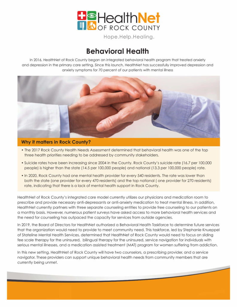10 Behavioral Health 2021